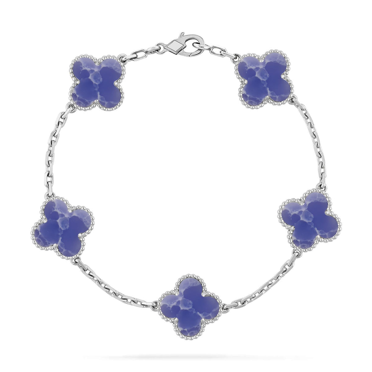 New CLOVER 5 MOTIF BLUE VEINS BRACELET COLLECTION