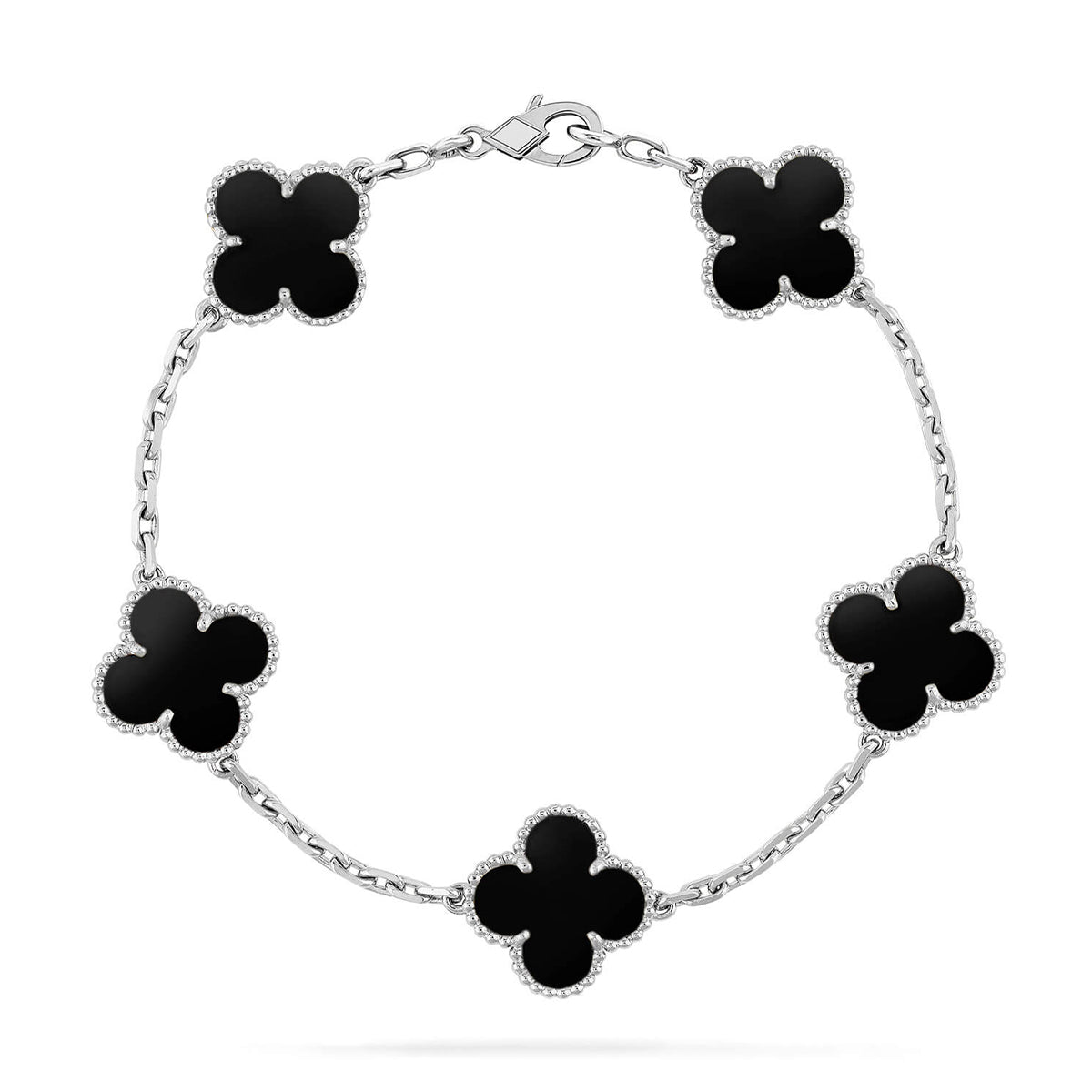 New CLOVER 5 MOTIF ONYXS BRACELET COLLECTION
