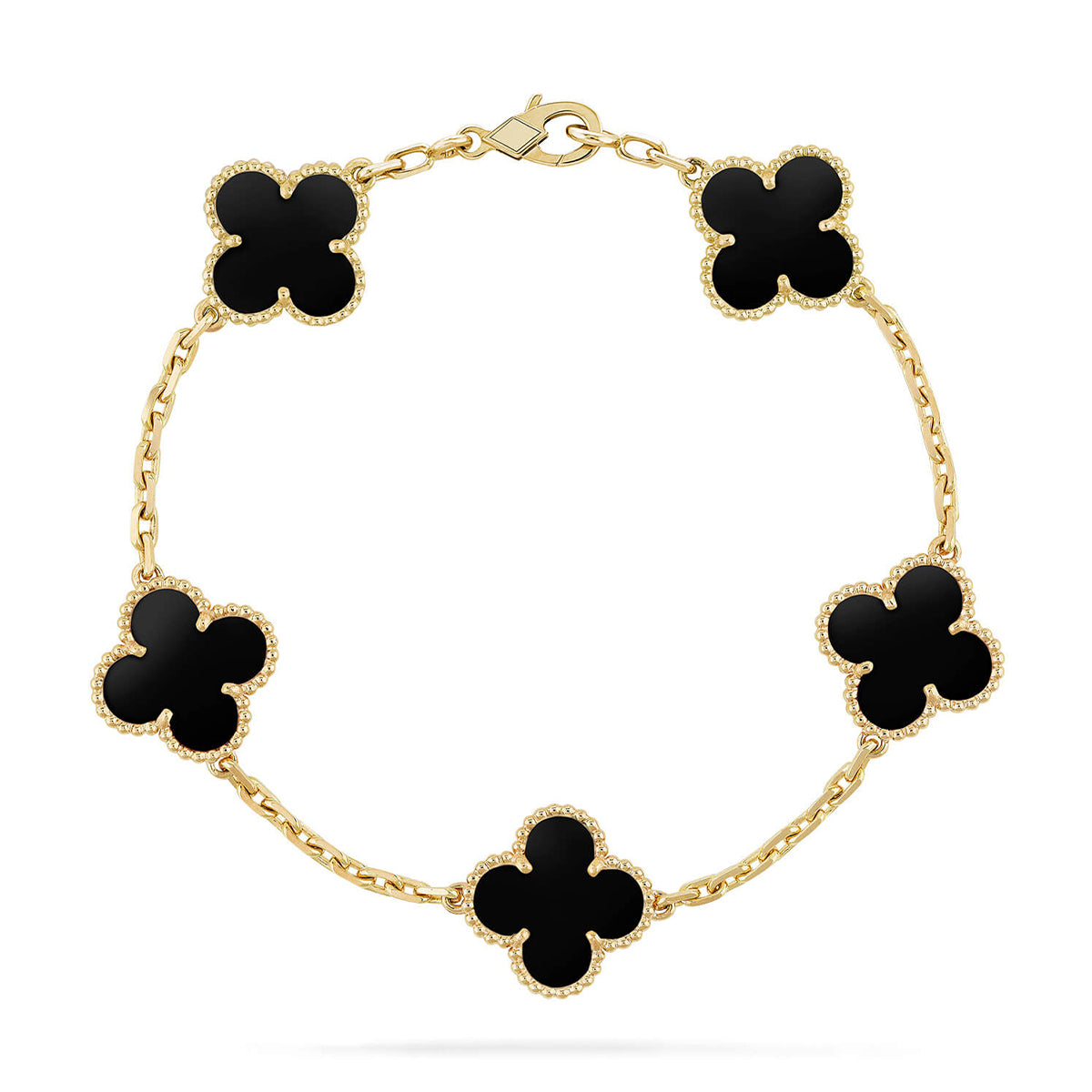 New CLOVER 5 MOTIF ONYXS BRACELET COLLECTION