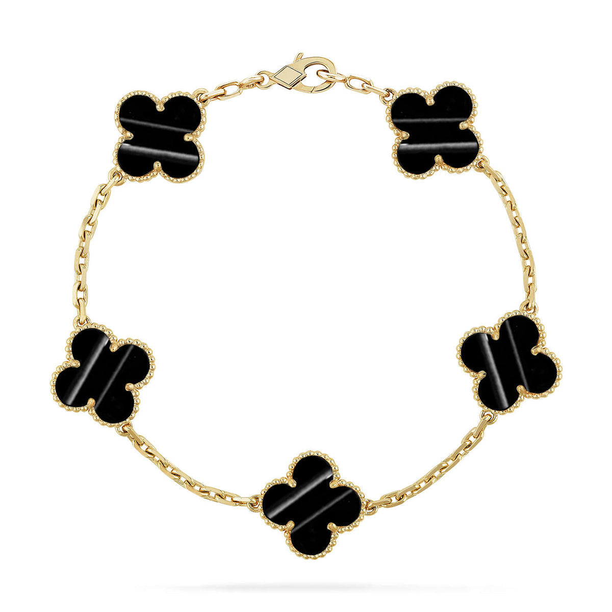 New  CLOVER 5 MOTIF PULSAR STONE BRACELET COLLECTION