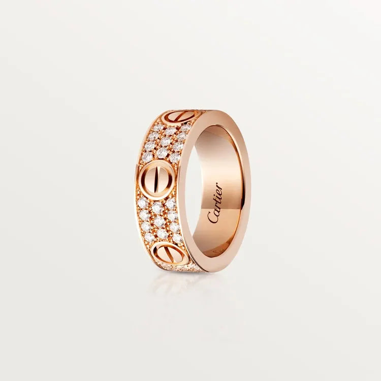 LOVE RING, DIAMOND-PAVED [Best Selling]