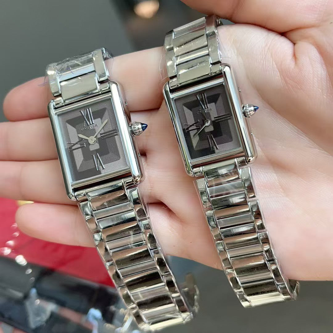 Cartier Tank Must  Stainless steel strap Watch