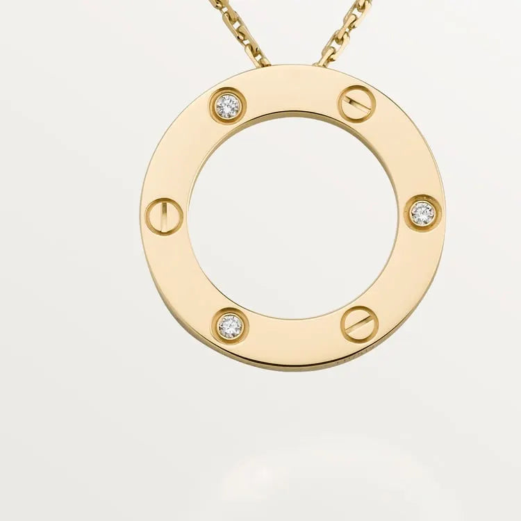 LOVE NECKLACE, 3 DIAMONDS