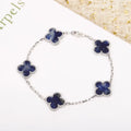 Van Cleef & Arpels Four Leaf Clover Pietersite Bracelet