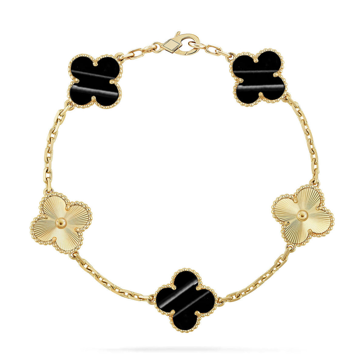 New  CLOVER 5 MOTIF PULSAR STONE BRACELET COLLECTION