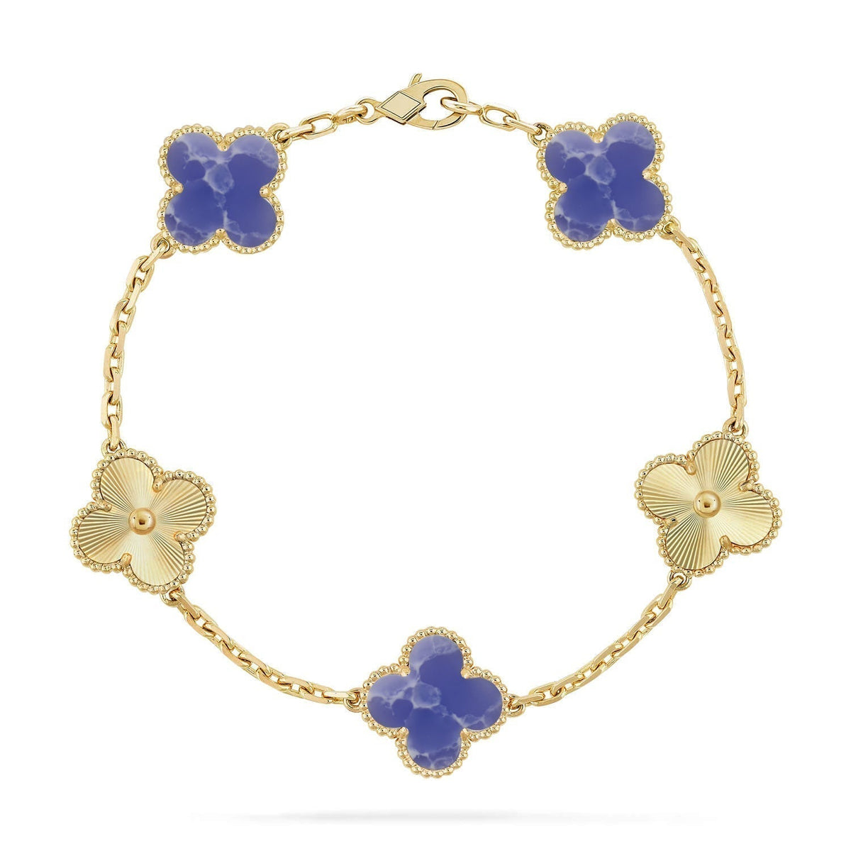 New CLOVER 5 MOTIF BLUE VEINS BRACELET COLLECTION