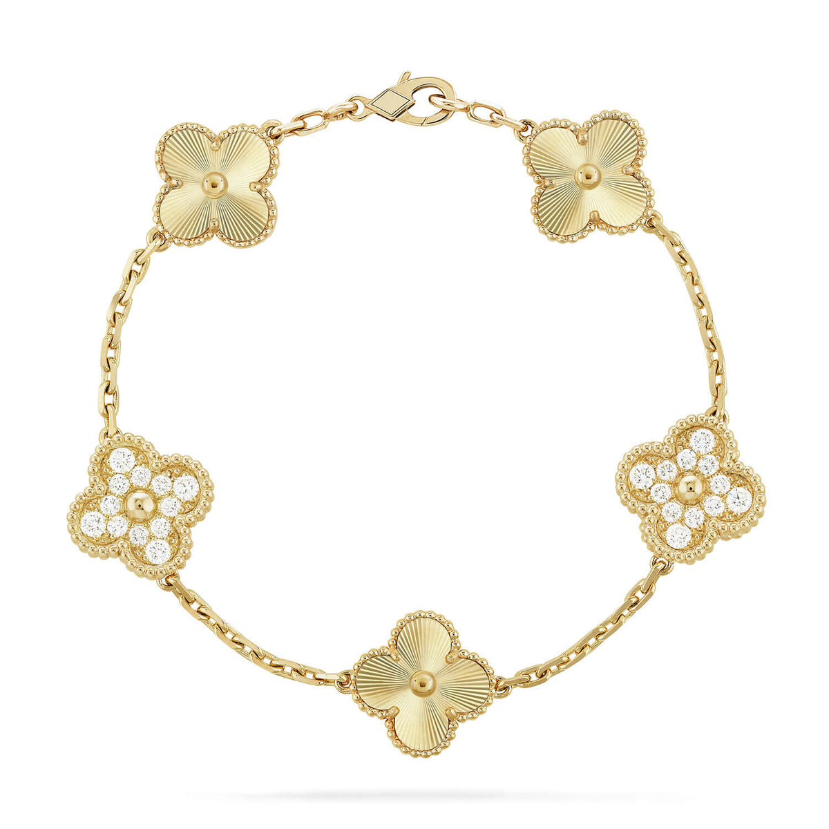 New  CLOVER 5 MOTIF LASER BRACELET COLLECTION