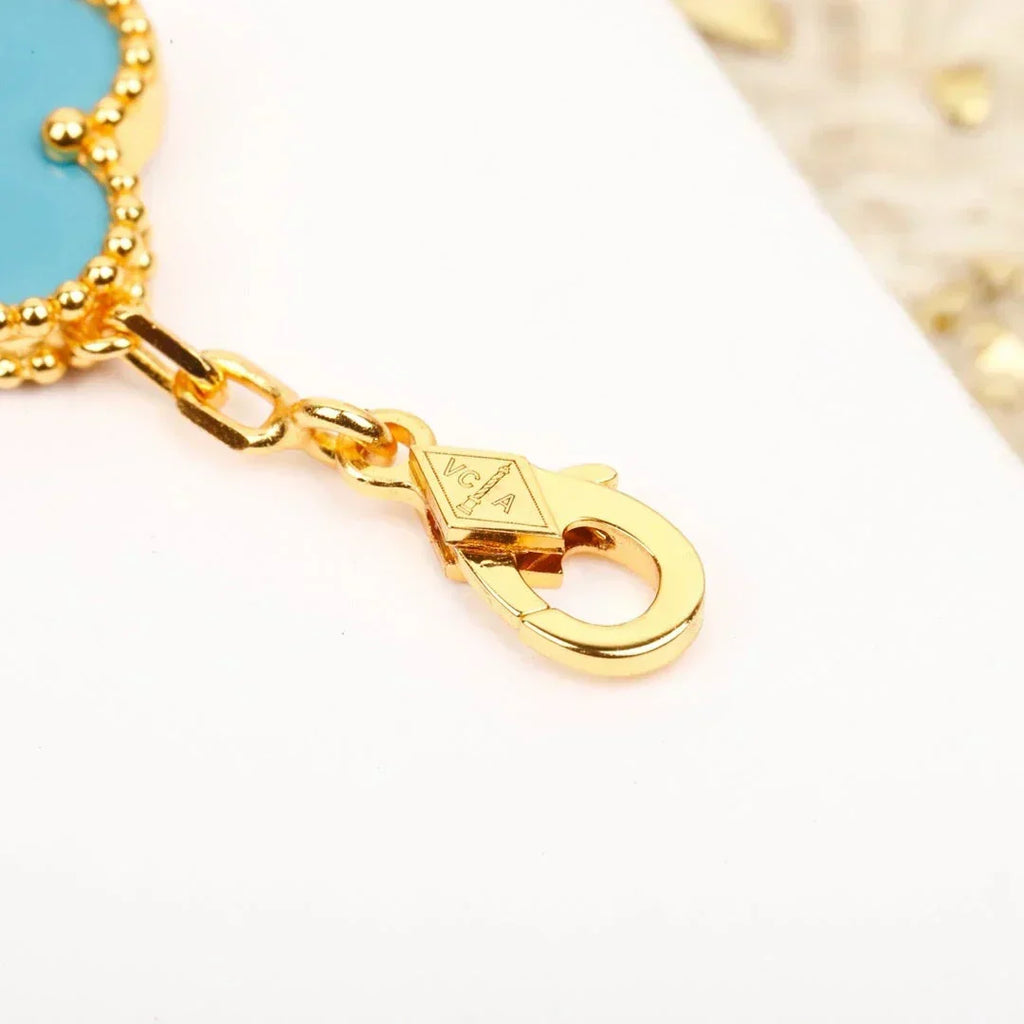 New  CLOVER 5 MOTIF TURQUOISE BRACELET COLLECTION