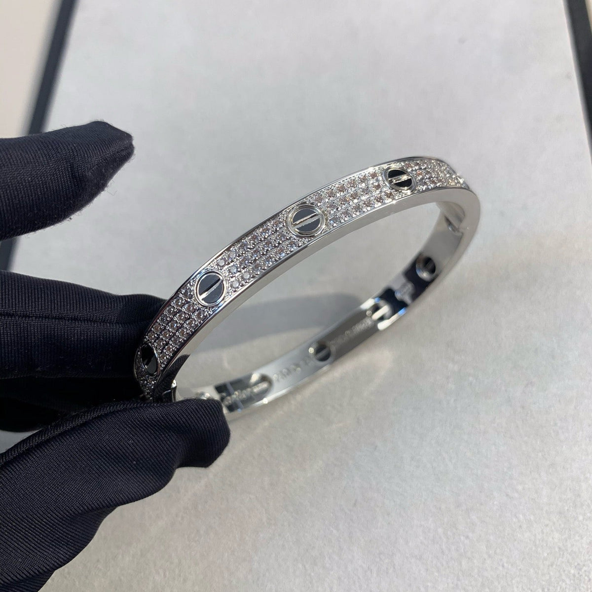 LOVE BRACELET 6.1MM DIAMOND-PAVED CERAMIC