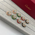 NEW COLORED GEMSTONE COLLECTION SMALL HOOP EARRINGS