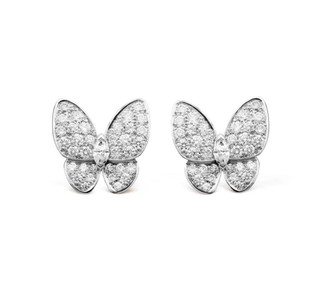 BUTTERFLY ALL DIAMOND EARRINGS