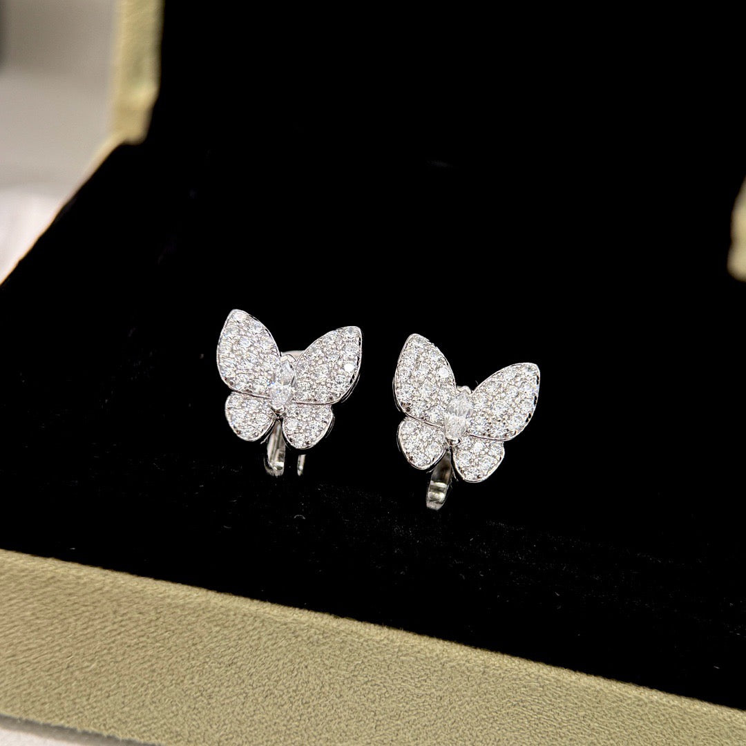 BUTTERFLY ALL DIAMOND EARRINGS