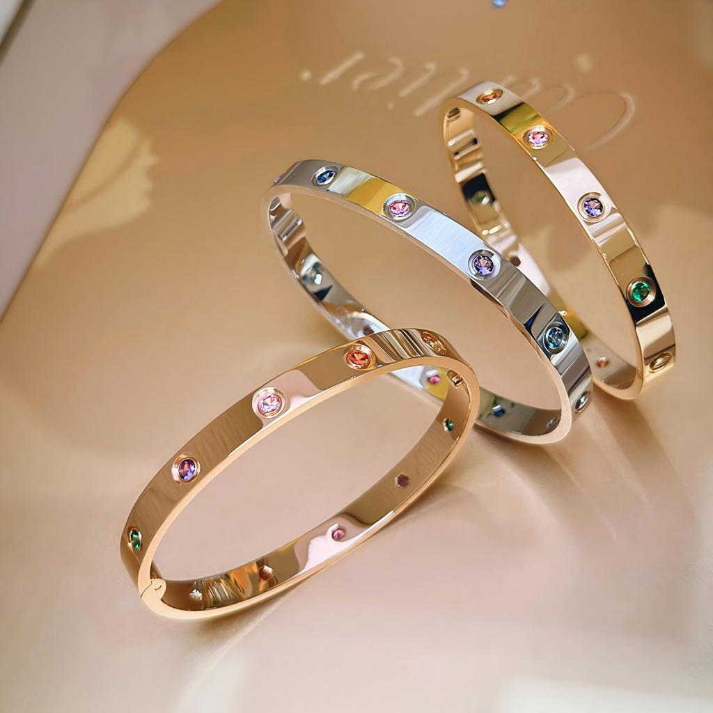 2026 RAINBOW LOVE BRACELET 6.1MM  10 DIAMONDS