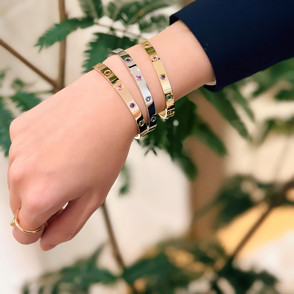 2026 RAINBOW LOVE BRACELET 6.1MM  10 DIAMONDS