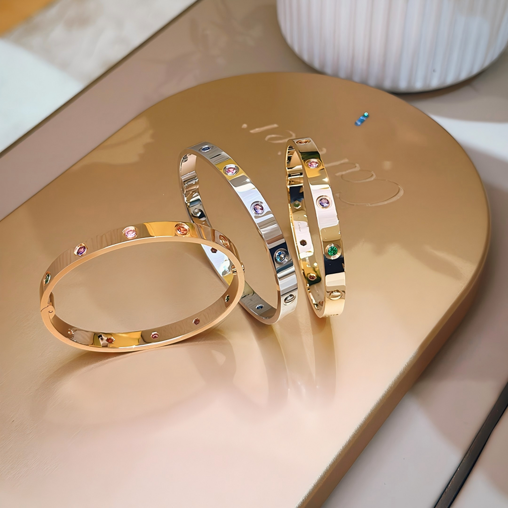 2026 RAINBOW LOVE BRACELET 6.1MM  10 DIAMONDS