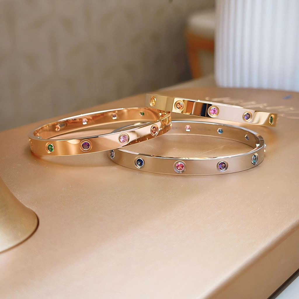 2026 RAINBOW LOVE BRACELET 6.1MM  10 DIAMONDS