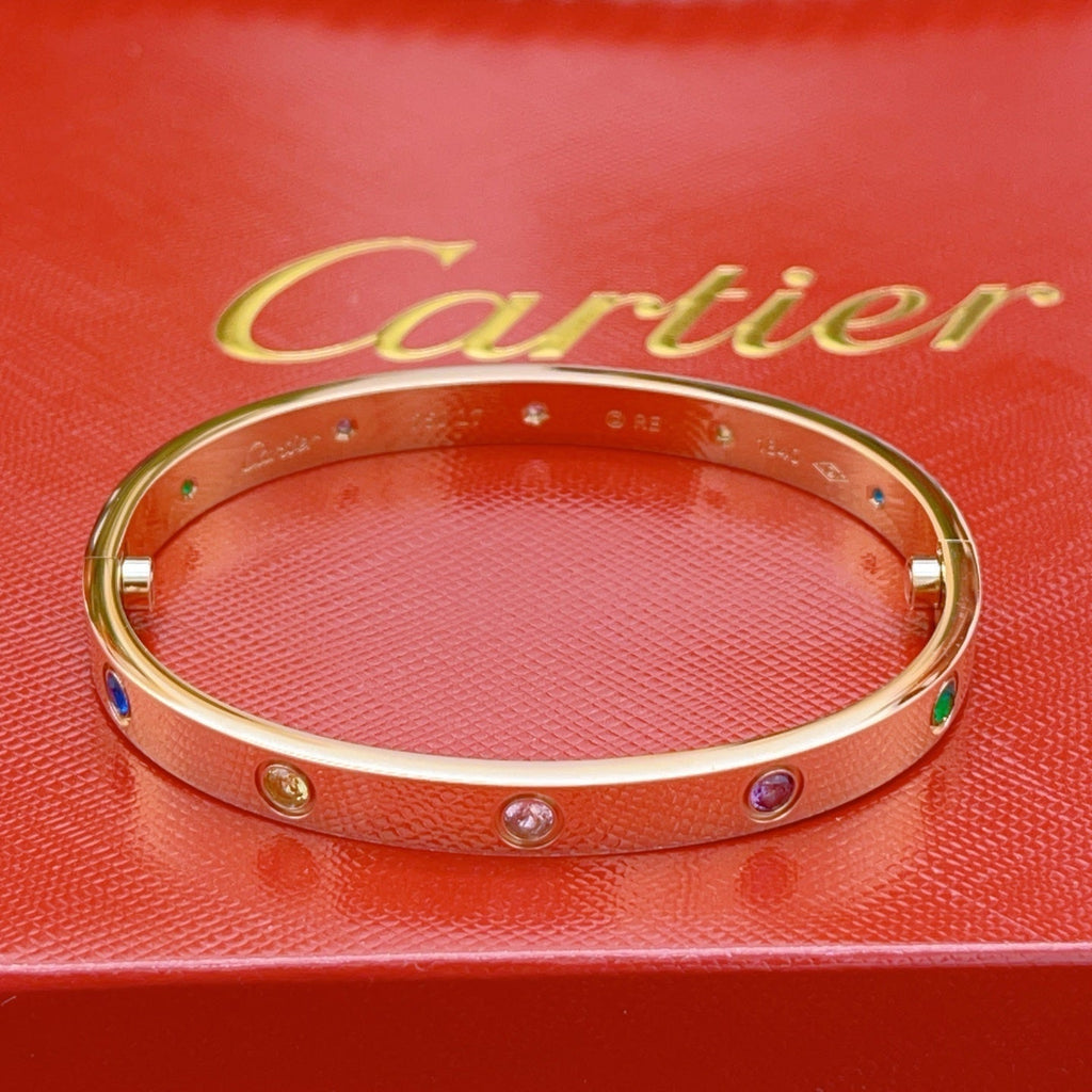 2026 RAINBOW LOVE BRACELET 6.1MM  10 DIAMONDS
