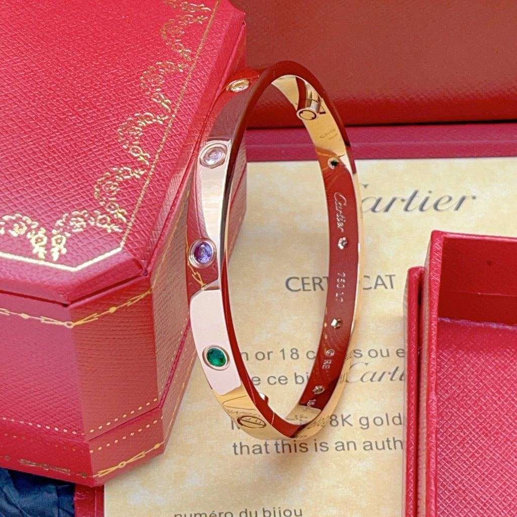 2026 RAINBOW LOVE BRACELET 6.1MM  10 DIAMONDS
