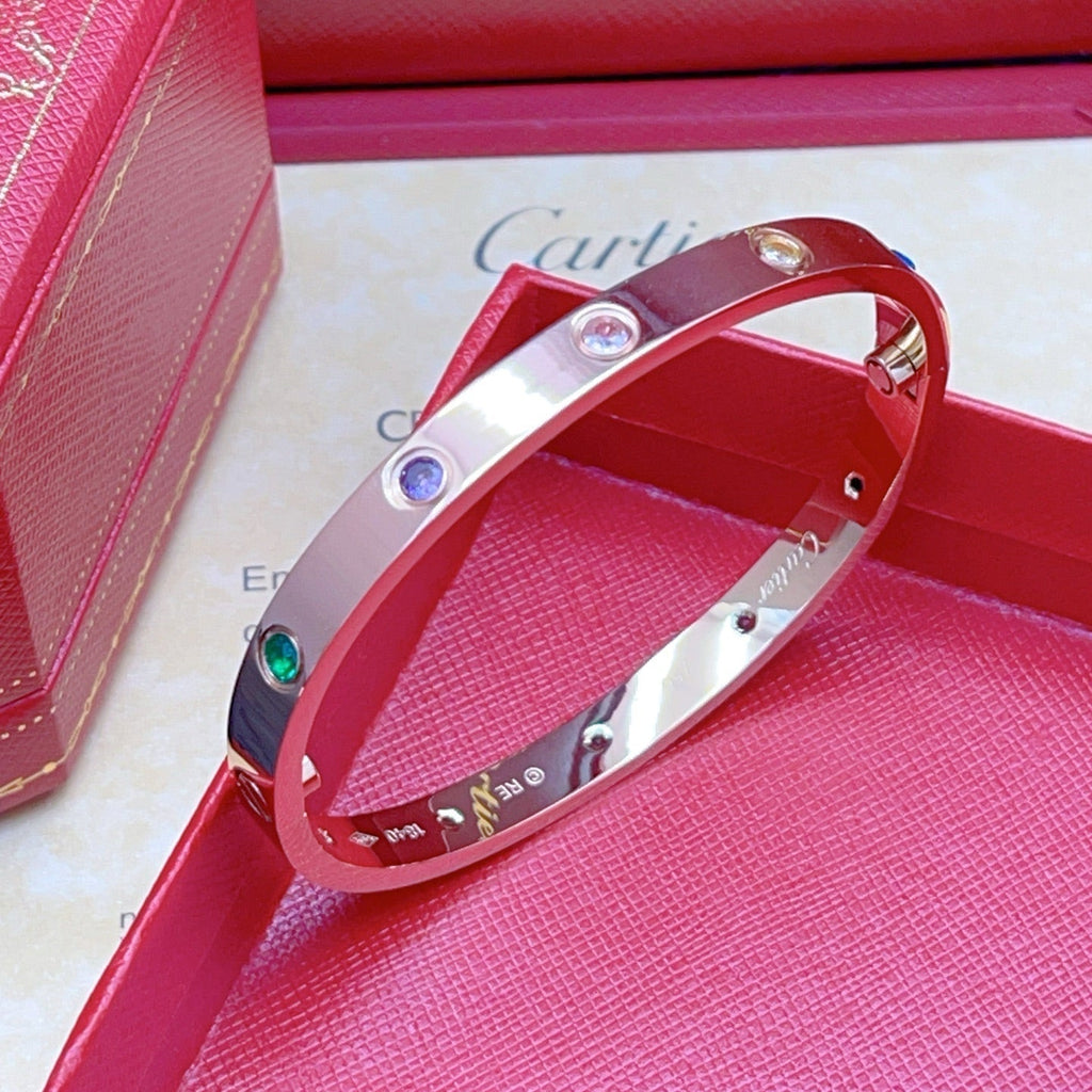 2026 RAINBOW LOVE BRACELET 6.1MM  10 DIAMONDS