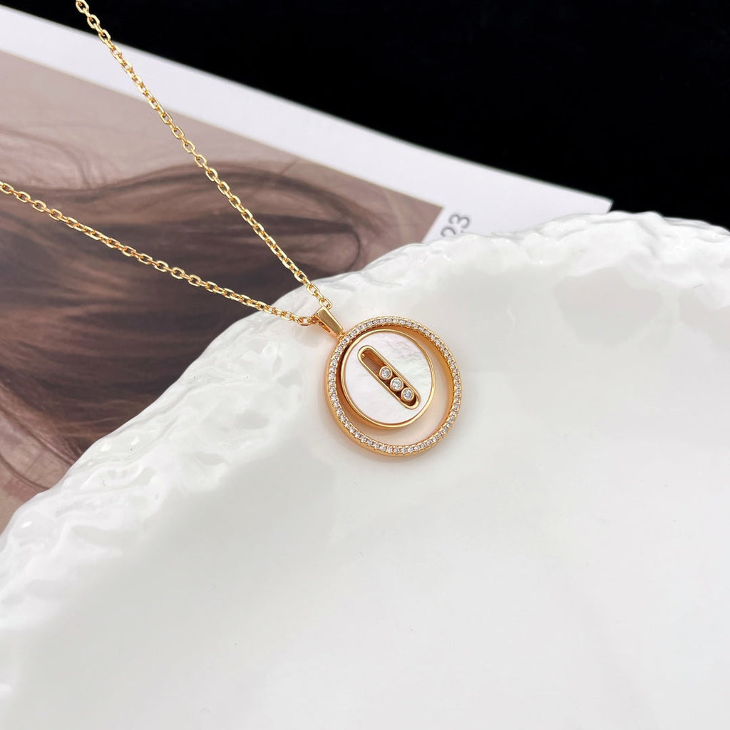 MOVE MM NACRE BLANCHE DIAMOND NECKLACE