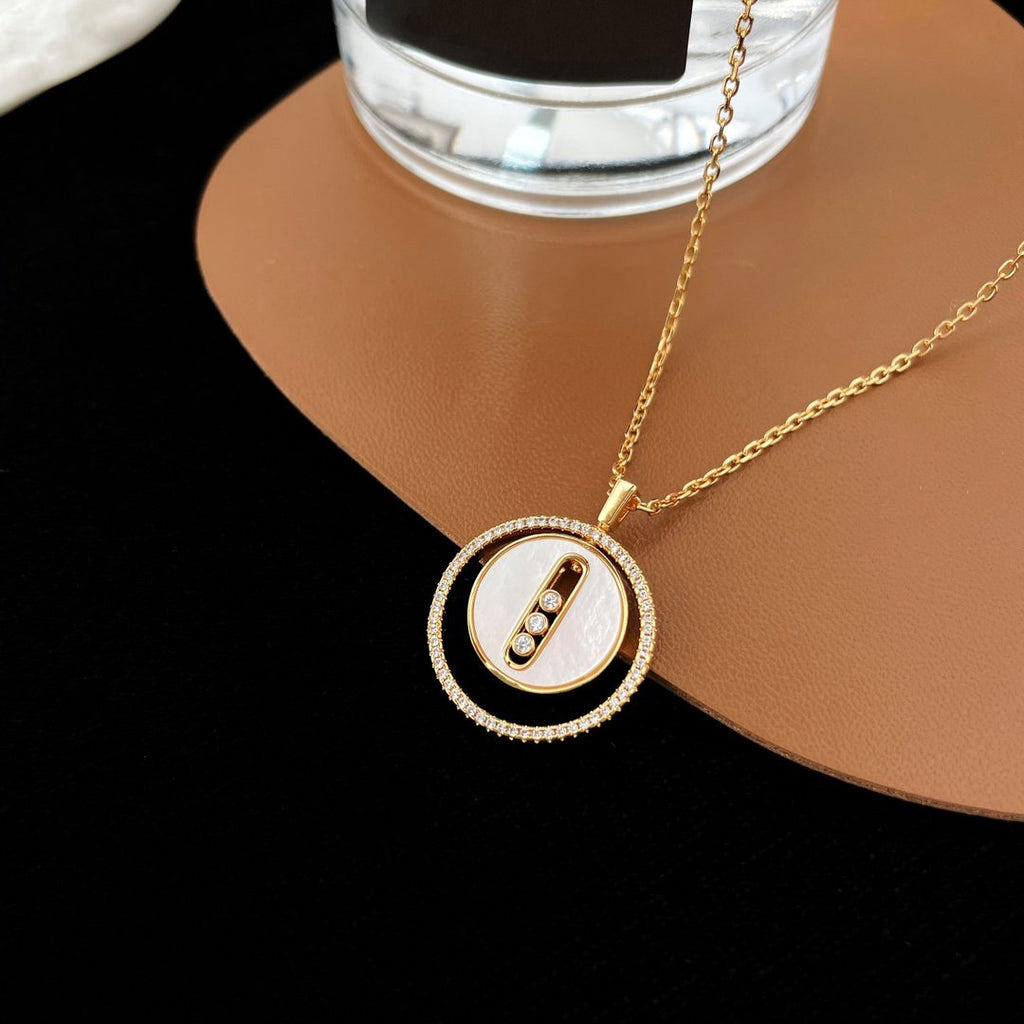 MOVE MM NACRE BLANCHE DIAMOND NECKLACE