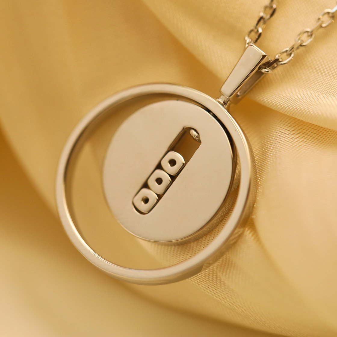 MOVE MM SILVER DIAMOND NECKLACE