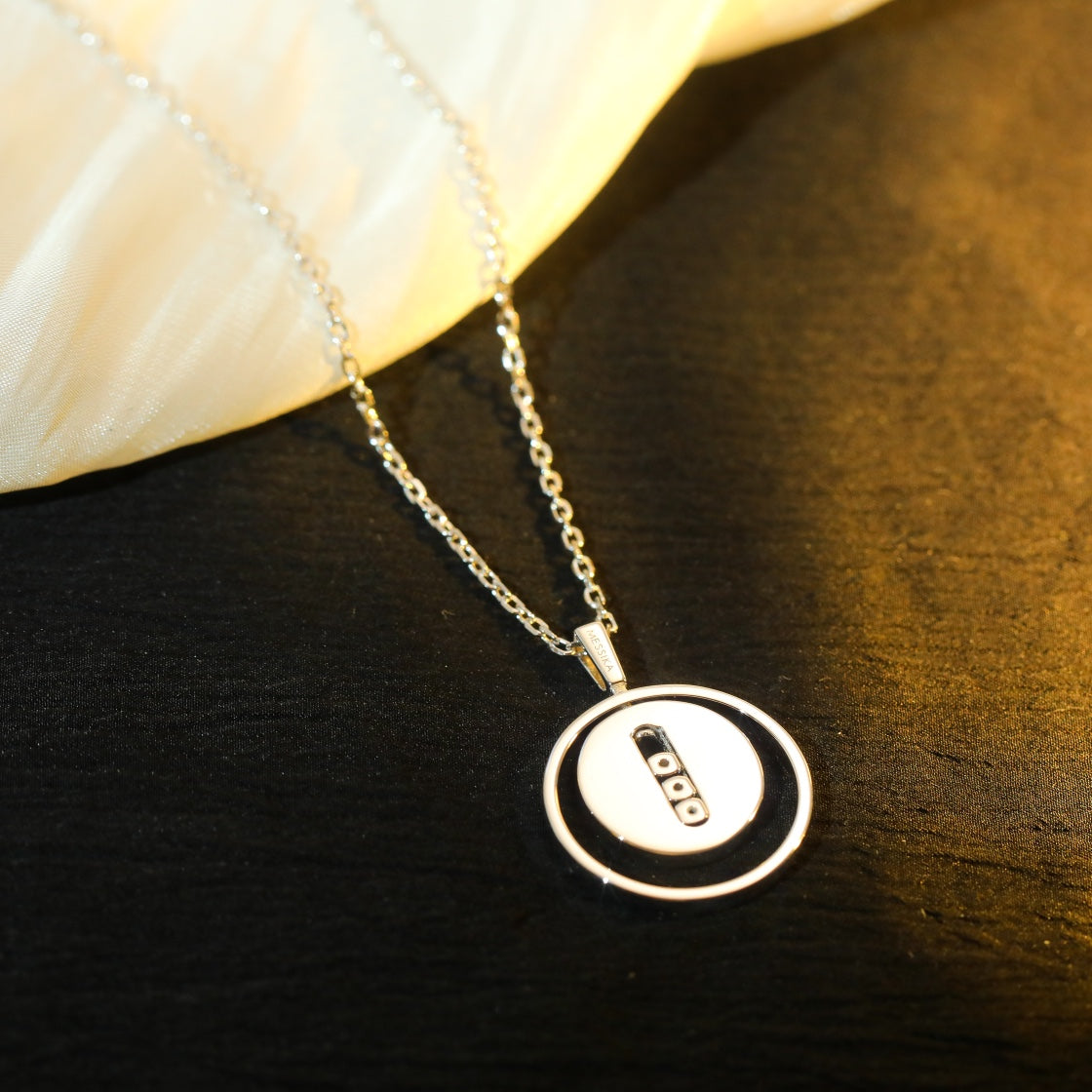 MOVE MM SILVER DIAMOND NECKLACE