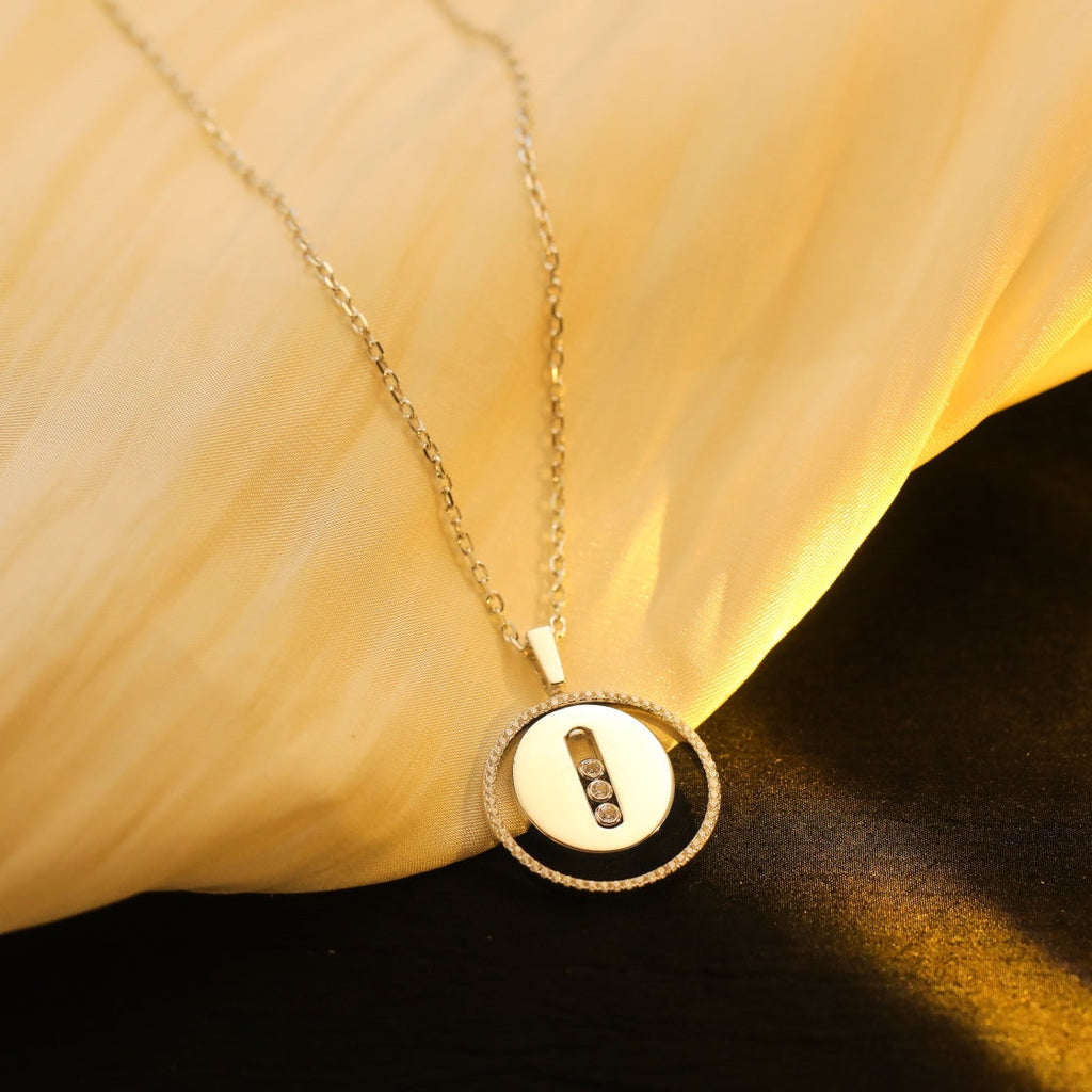 MOVE MM SILVER DIAMOND NECKLACE