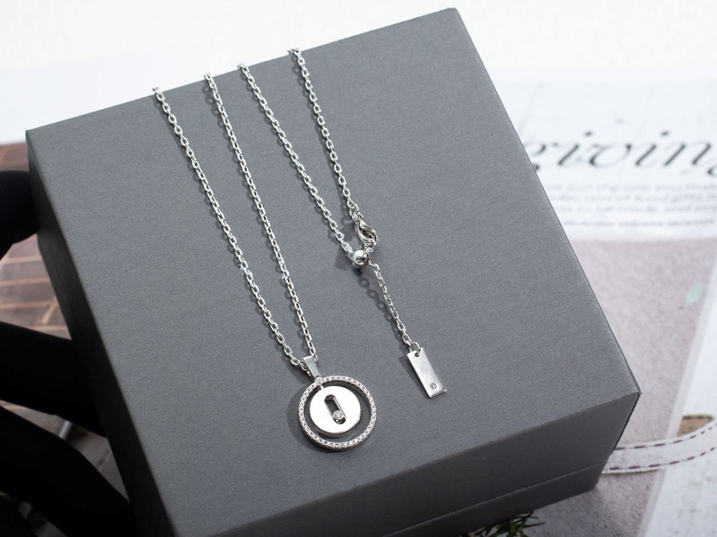 MOVE PM NECKLACE SILVER DIAMOND