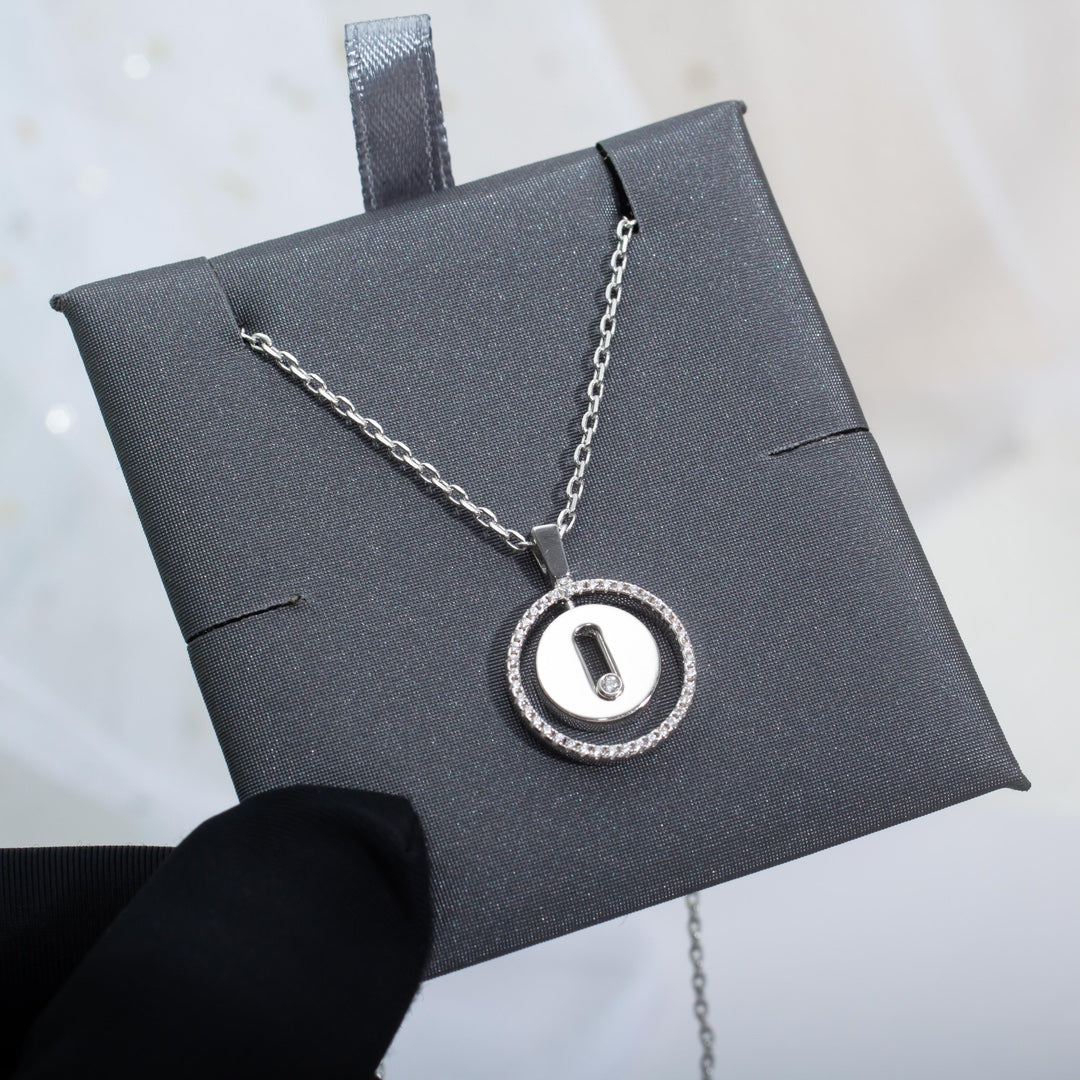 MOVE PM NECKLACE SILVER DIAMOND