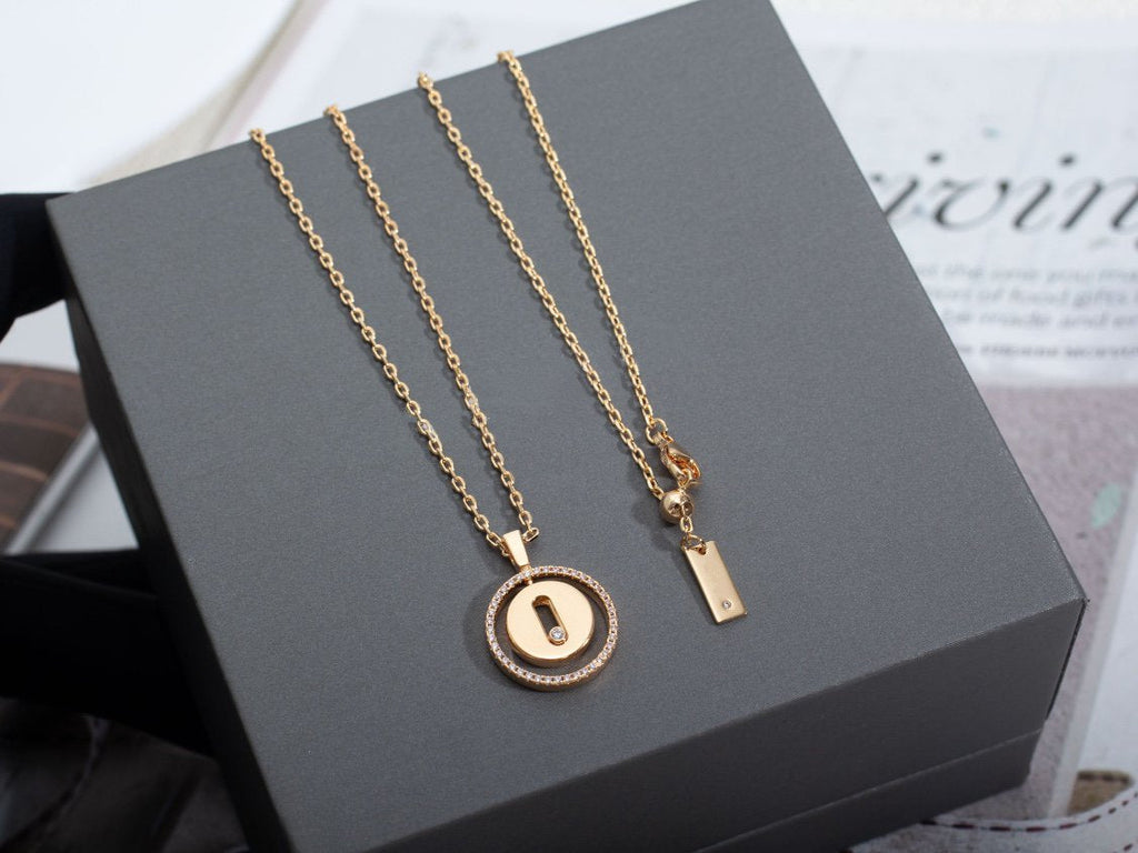 MOVE PM NECKLACE PINK GOLD DIAMOND