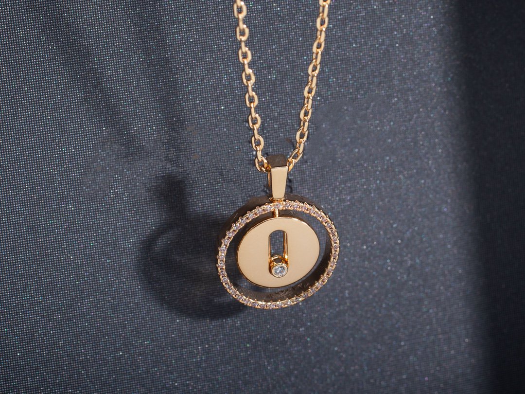 MOVE PM NECKLACE PINK GOLD DIAMOND