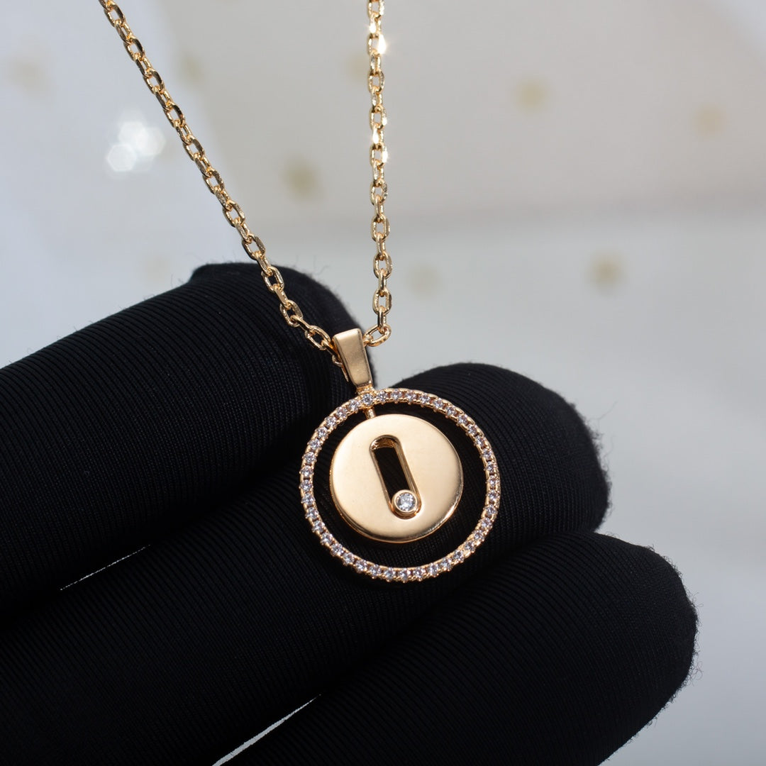 MOVE PM NECKLACE PINK GOLD DIAMOND
