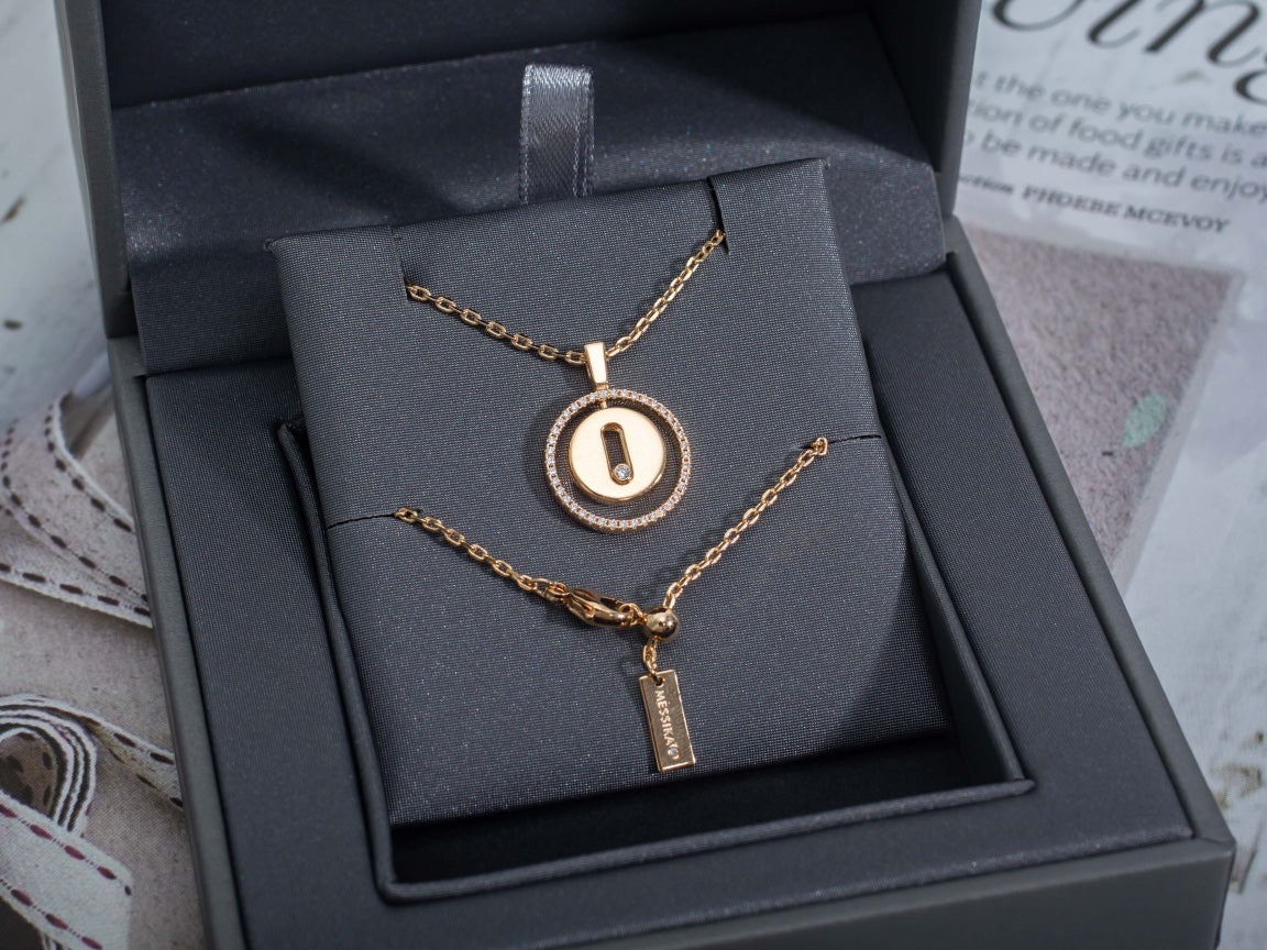 MOVE PM NECKLACE PINK GOLD DIAMOND