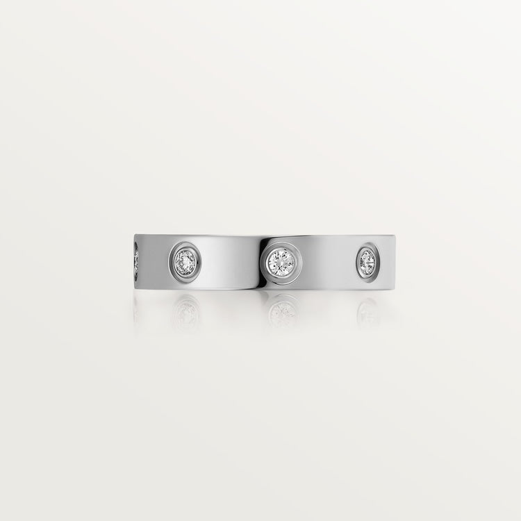LOVE WEDDING BAND, 8 DIAMONDS