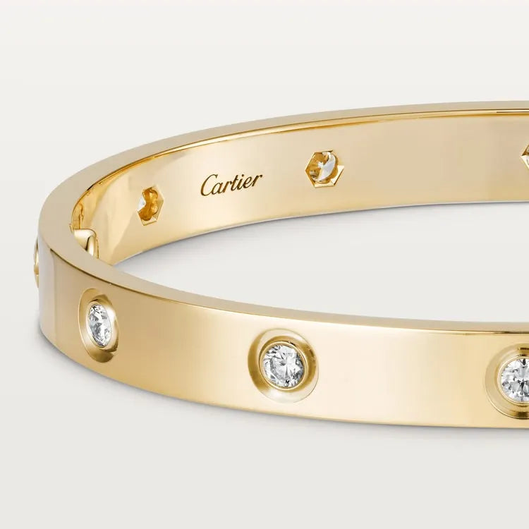 LOVE BRACELET, 10 DIAMONDS [Best Selling]