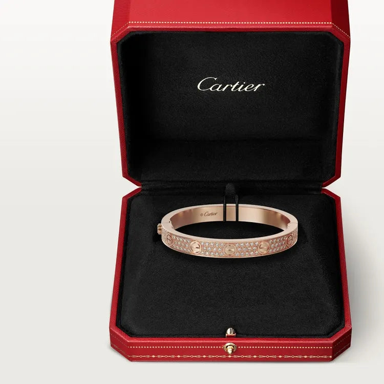 LOVE BRACELET, DIAMOND-PAVED