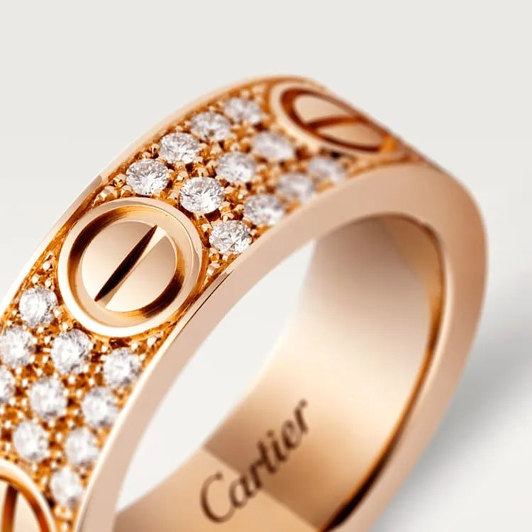 LOVE RING, DIAMOND-PAVED [Best Selling]