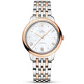 De Ville Prestige 34mm Two-Tone White Mother of Pearl Dial Bracelet Watch