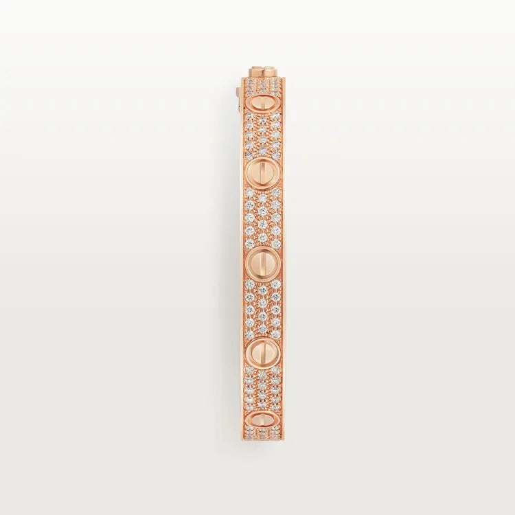 LOVE BRACELET, DIAMOND-PAVED