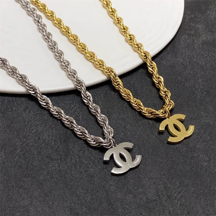 Chanel double C thick chain necklace