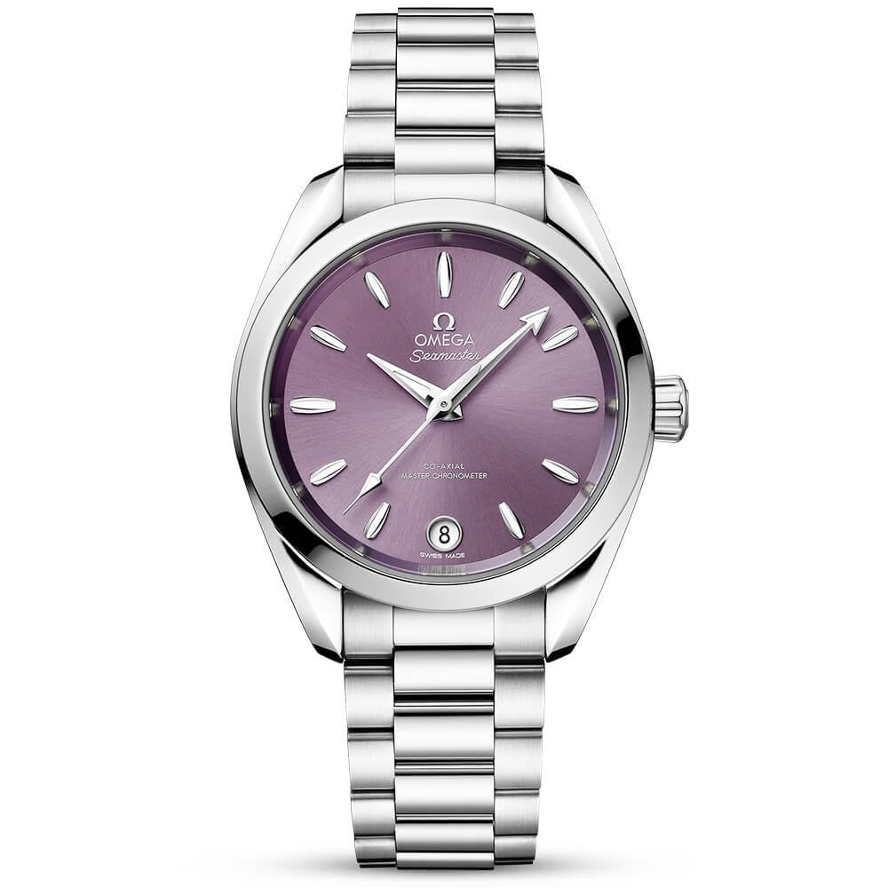 Seamaster Aqua Terra 34mm Lavender Purple Dial Ladies Watch