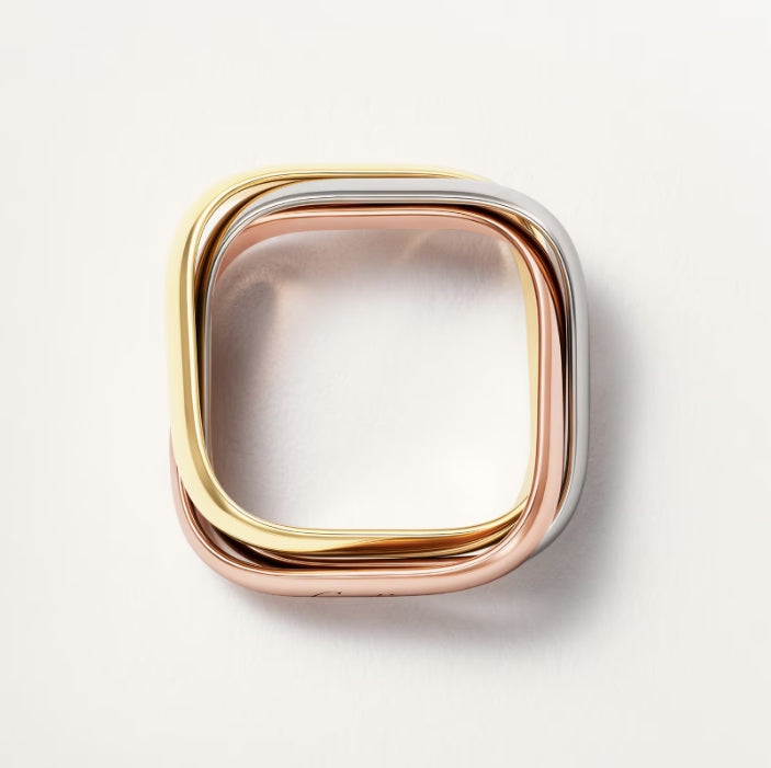 TRINITY CUSHION RING, MEDIUM MODEL