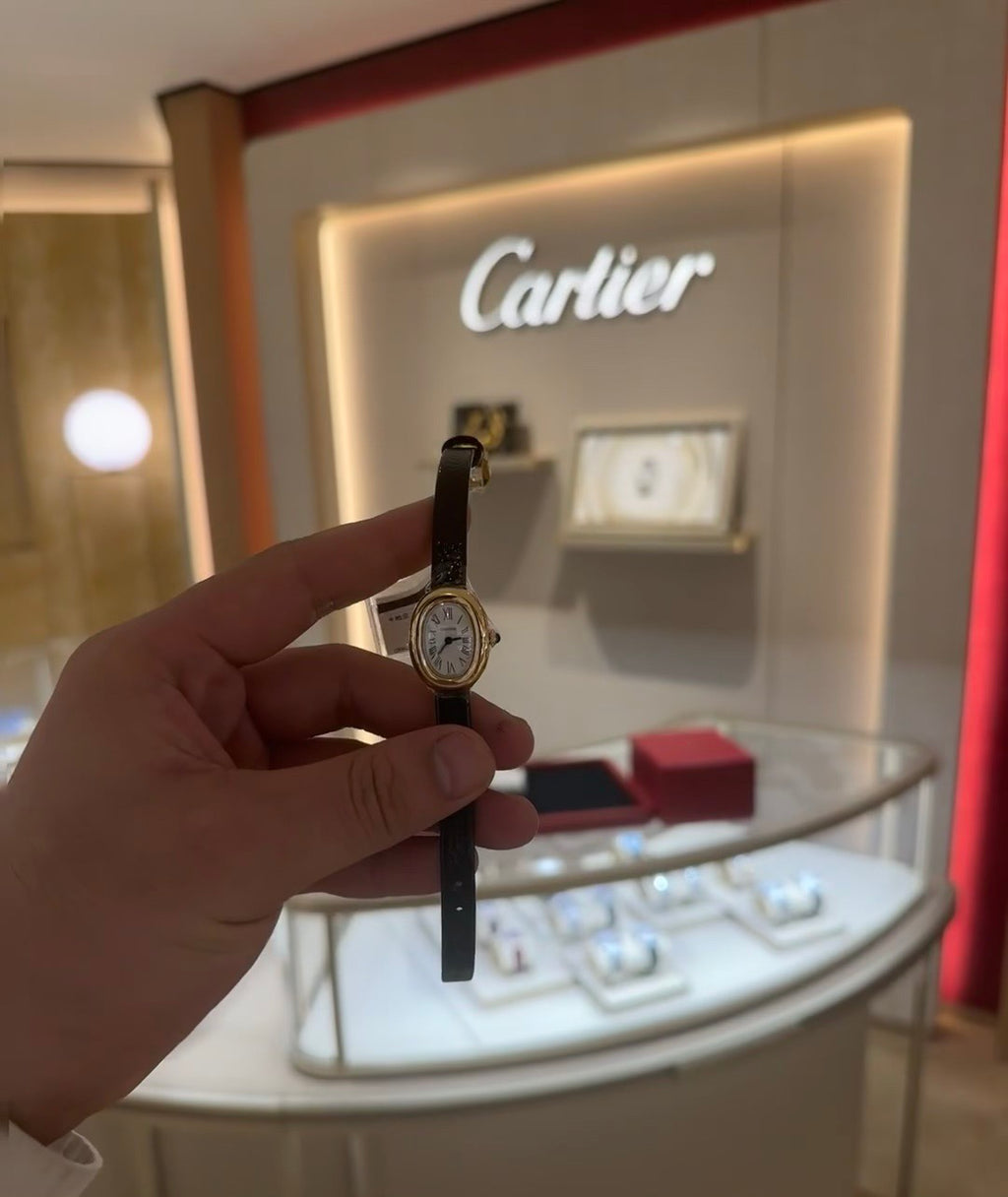 CARTIER Baignoire Mini Model, Quartz, Yellow Gold
