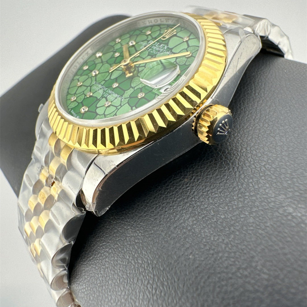 Rolex Datejust 31 Green Dial Diamonds Women's Watch 278273-0032