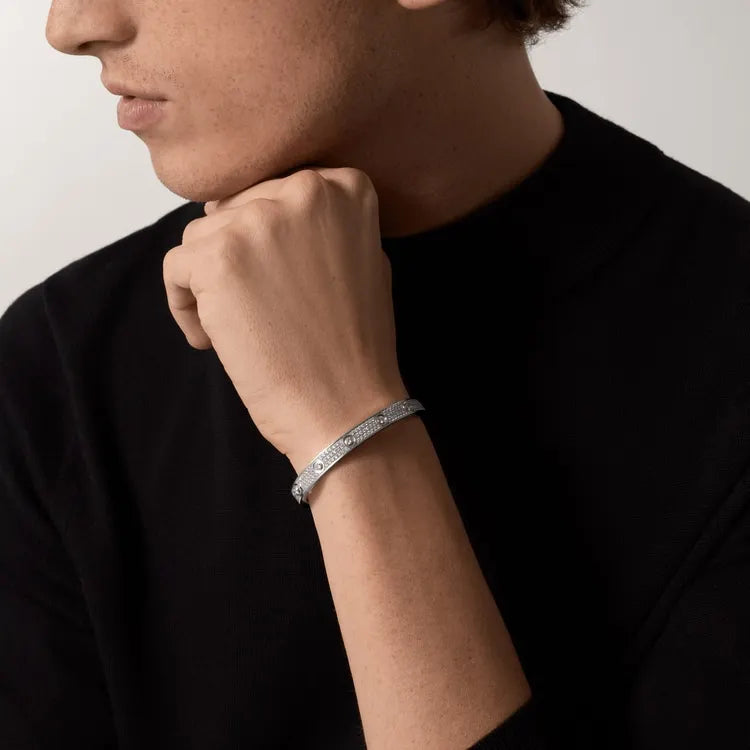 LOVE BRACELET, DIAMOND-PAVED
