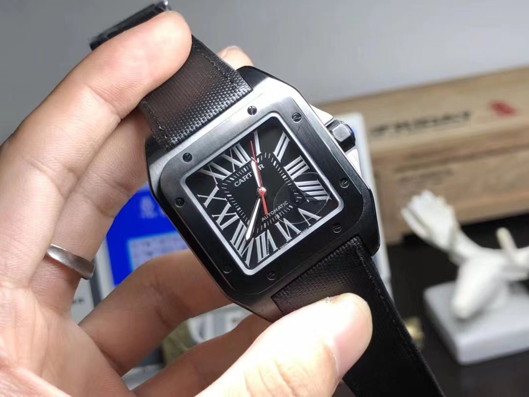 Cartier Santos 100 Carbon Watch LM WSSA0006