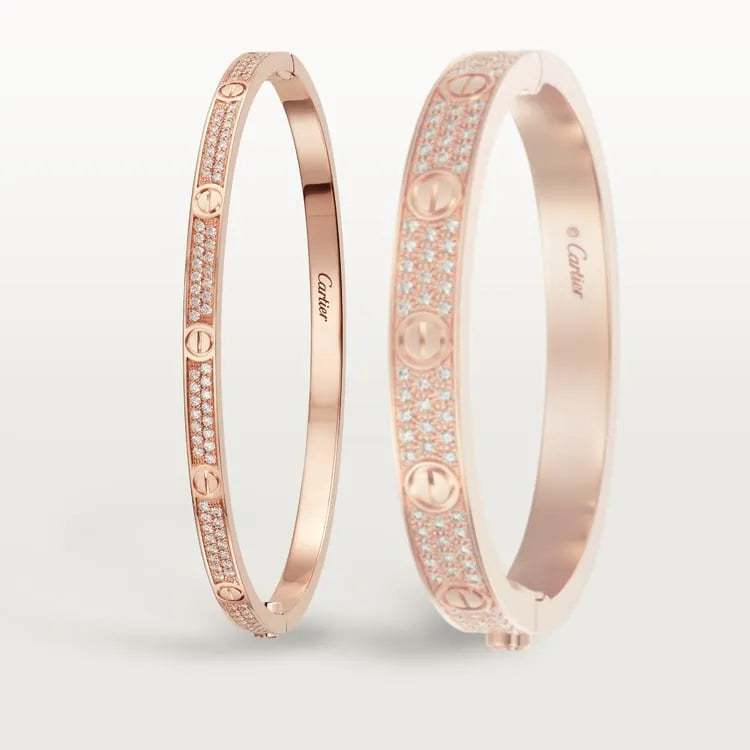 LOVE BRACELET, SMALL MODEL, PAVED