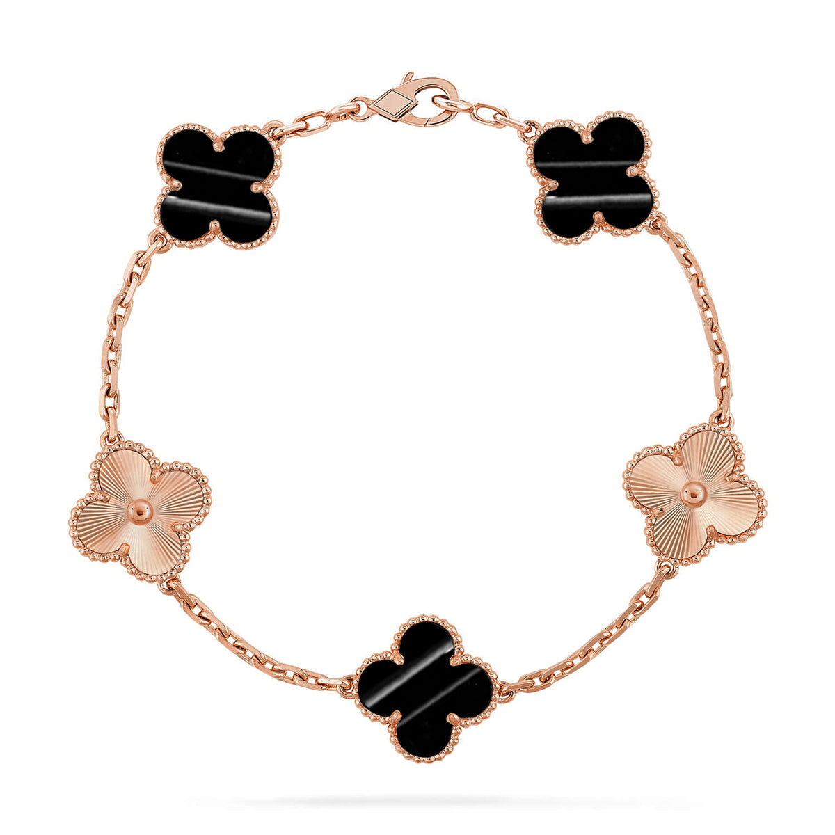 New  CLOVER 5 MOTIF PULSAR STONE BRACELET COLLECTION