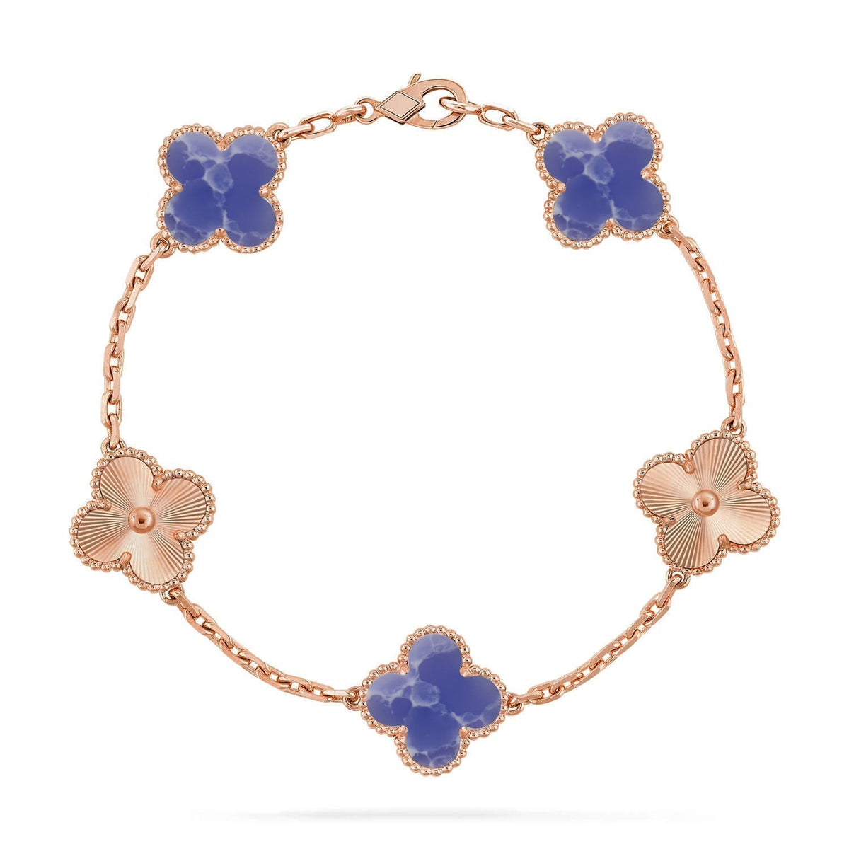 New CLOVER 5 MOTIF BLUE VEINS BRACELET COLLECTION
